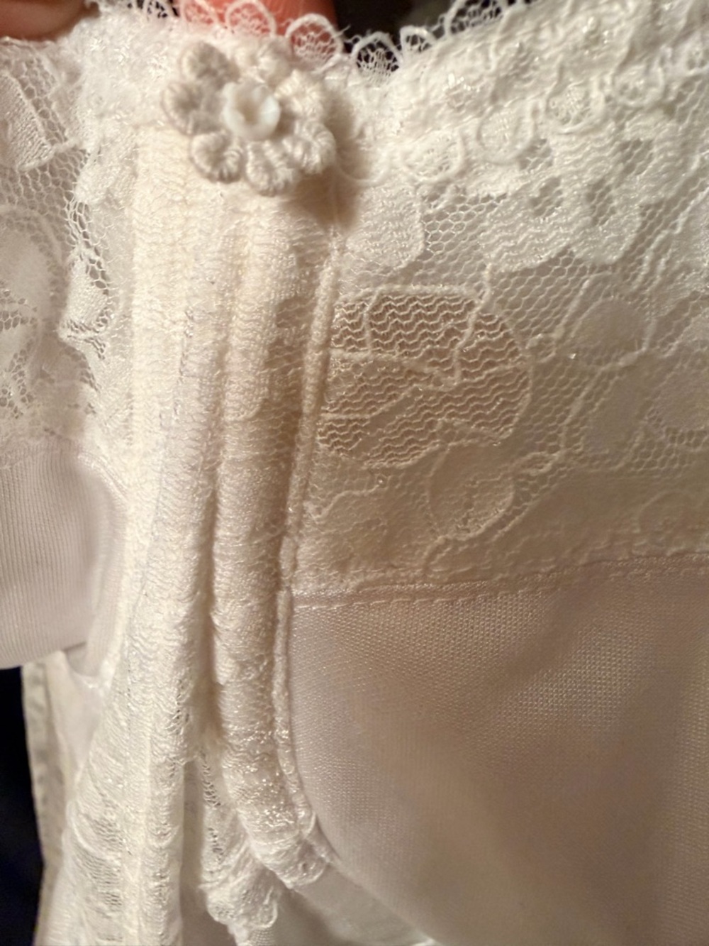 Dominique Colette White Lace Longline Corset 36F - Picture 10 of 10
